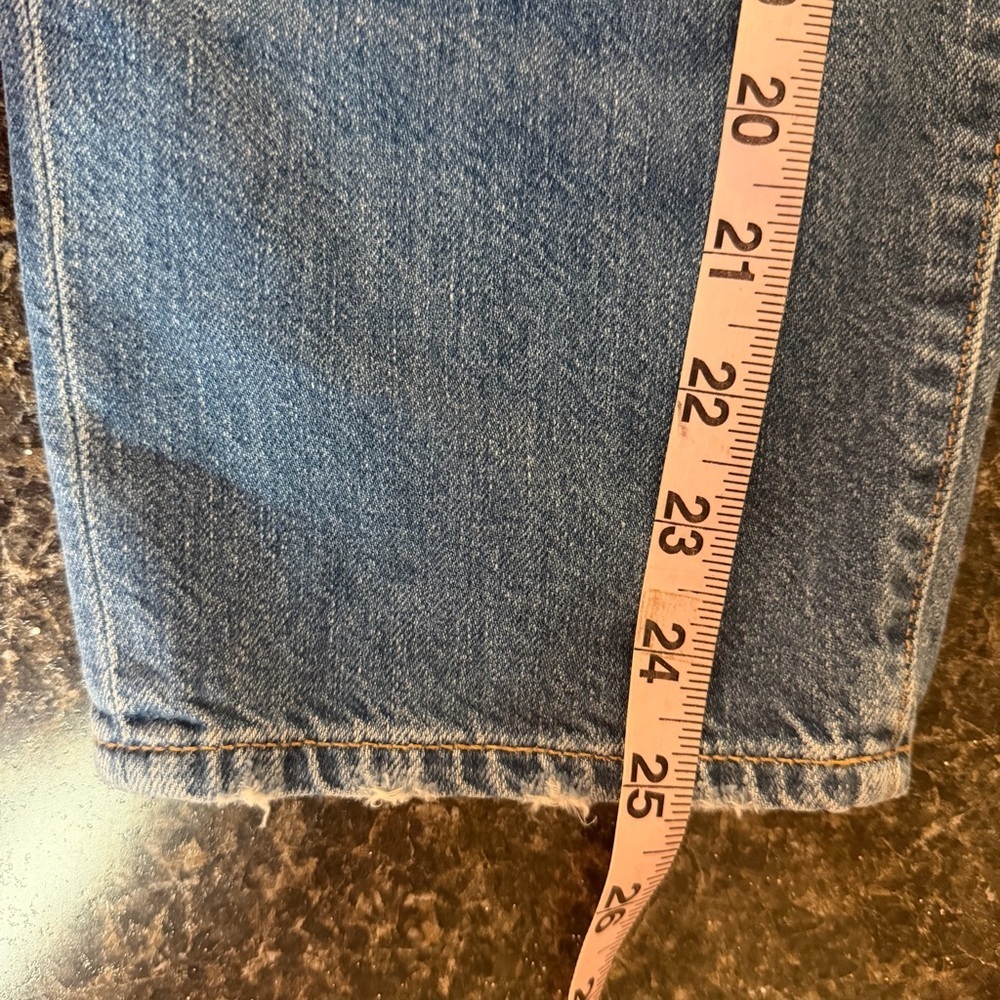 Veronica Beard Arya Cropped elastic High-Rise Straight-Leg Jeans 23241 - Picture 11 of 12